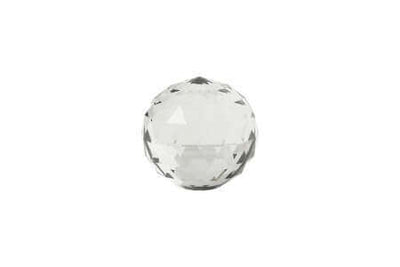Lille glaskugle i diamantmønster i grå farve fra Speedtsberg